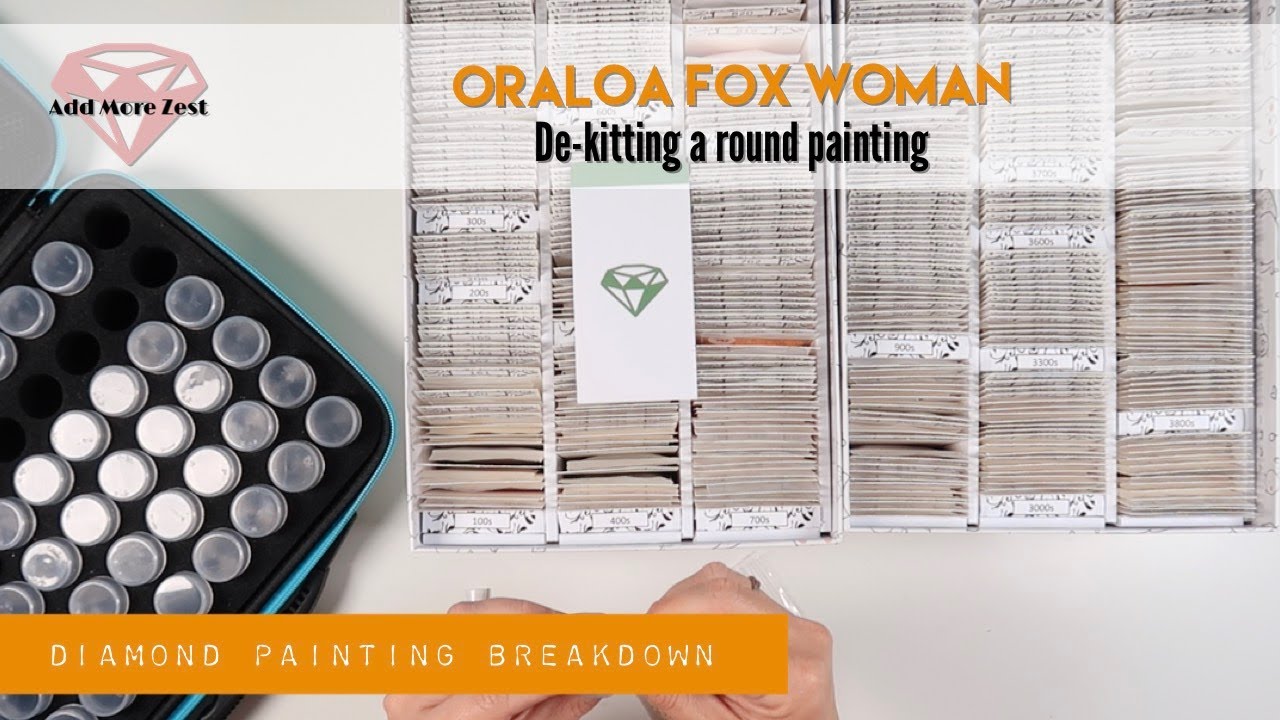 Oraloa Fox Woman Breakdown | Round Diamond Painting