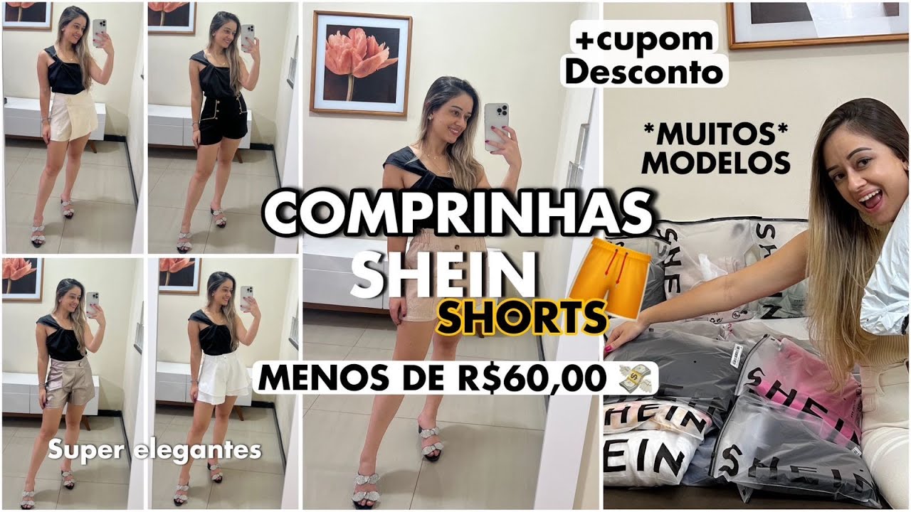 COMPRINHAS DA SHEIN *MUITOS* SHORTS ELEGANTES E BARATOS