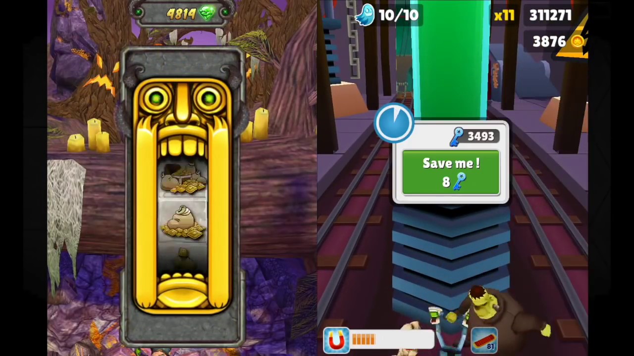 Subway Surfers Transylvania VS Temple Run 2 Spooky Summit | Halloween Special