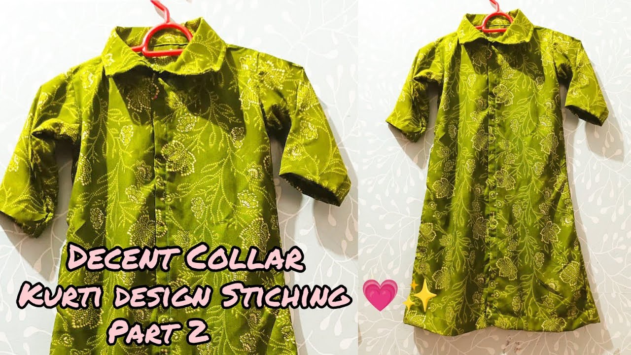 Coat Collar Design Stitching ✨ Part 2 // Decent Coat Collar Design Long Kurti Stiching 
