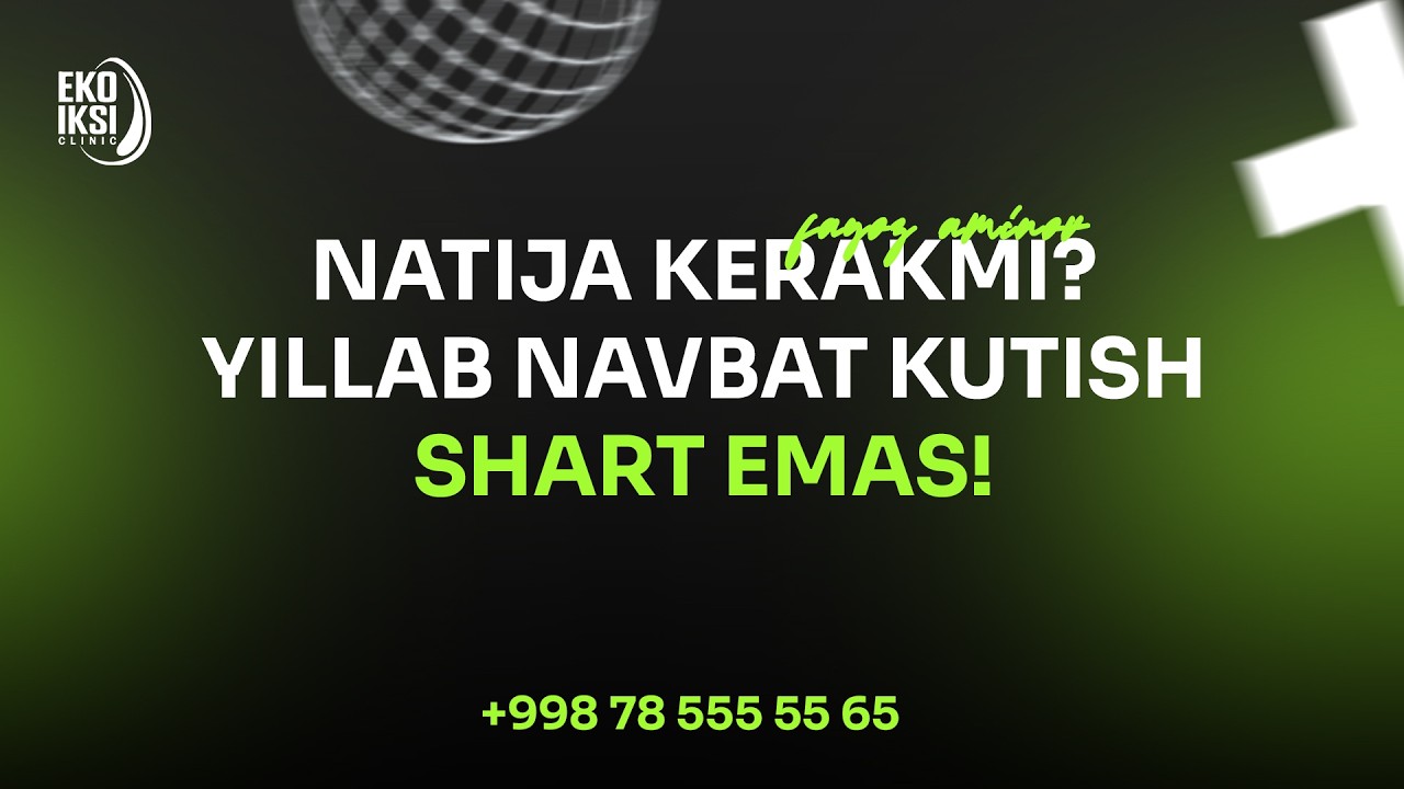 ⚠️ Tezroq natija kerakmi? Yillab navbat kutish shart emas!