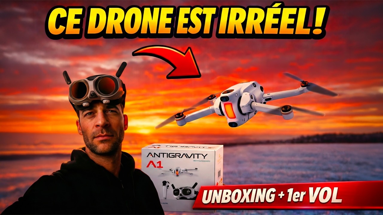 Le Drone qui DÉFIE la Gravité ? Test et Déballage du Antigravity 8K 360 FPV !