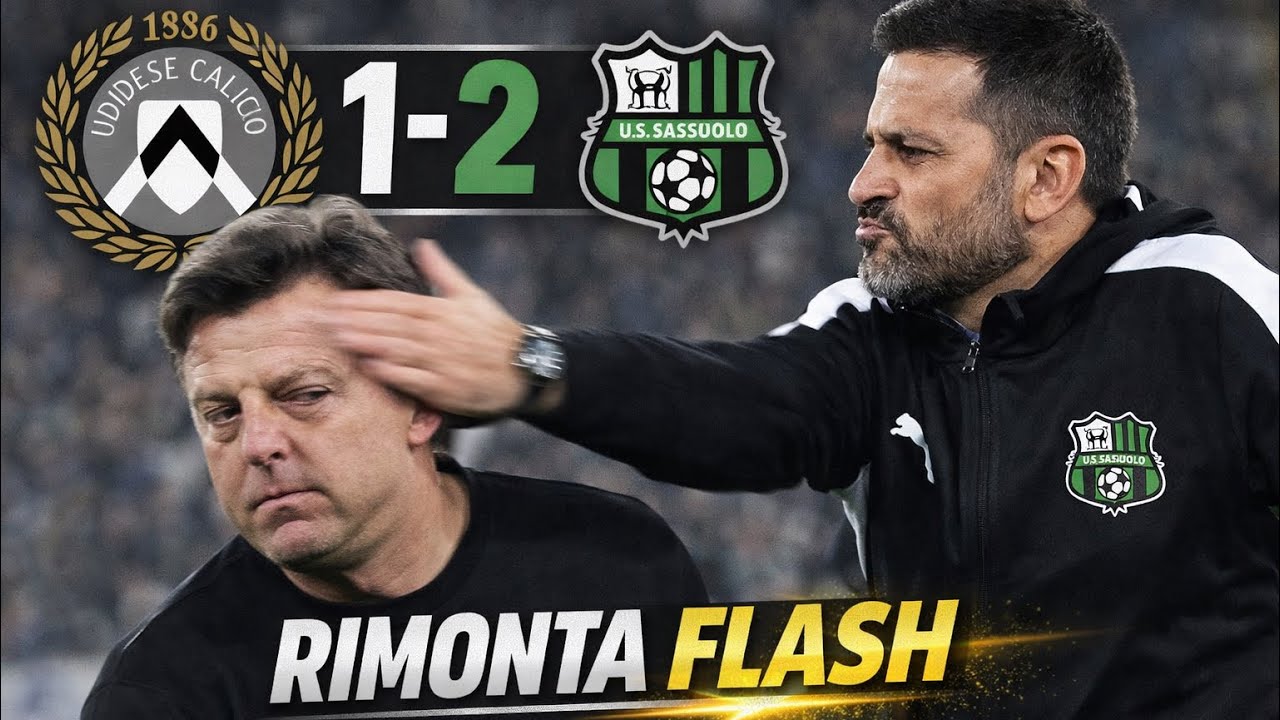 Udinese-Sassuolo 1-2, suicidio bianconero!