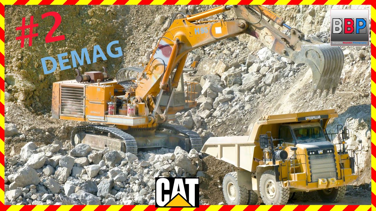 Demag H95 & CAT 770G, Limestone Quarry, Switzerland, 2023. #2