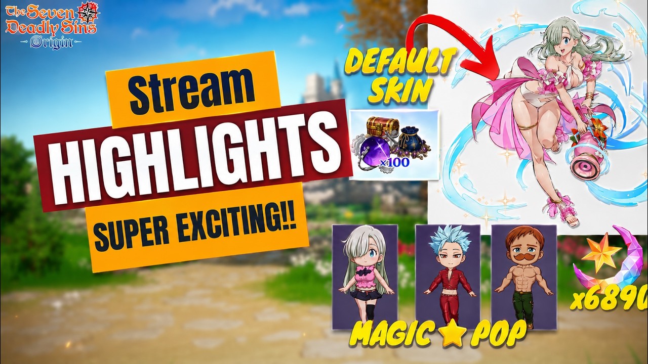 1.6 Livestream Highlights | Free Mannie Skin! | 7DS Origin