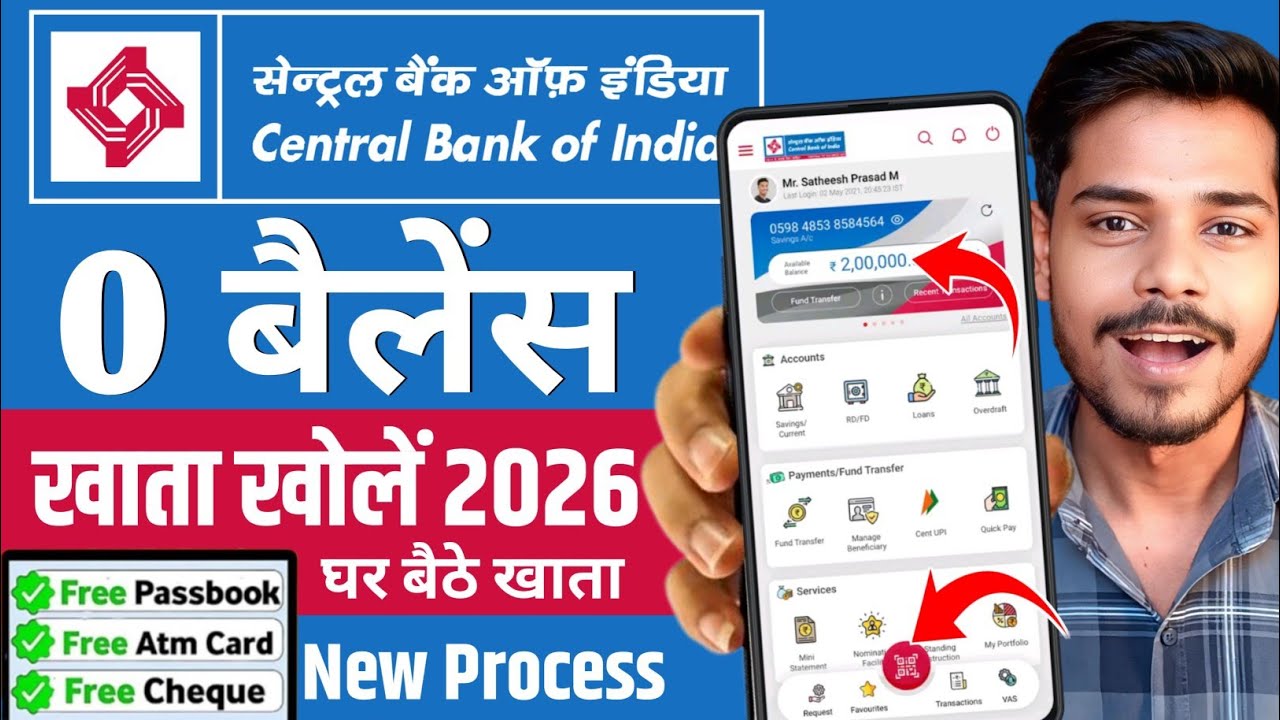Central Bank of India Online Account Opening 2026 | How to Open Central Bank Account Online