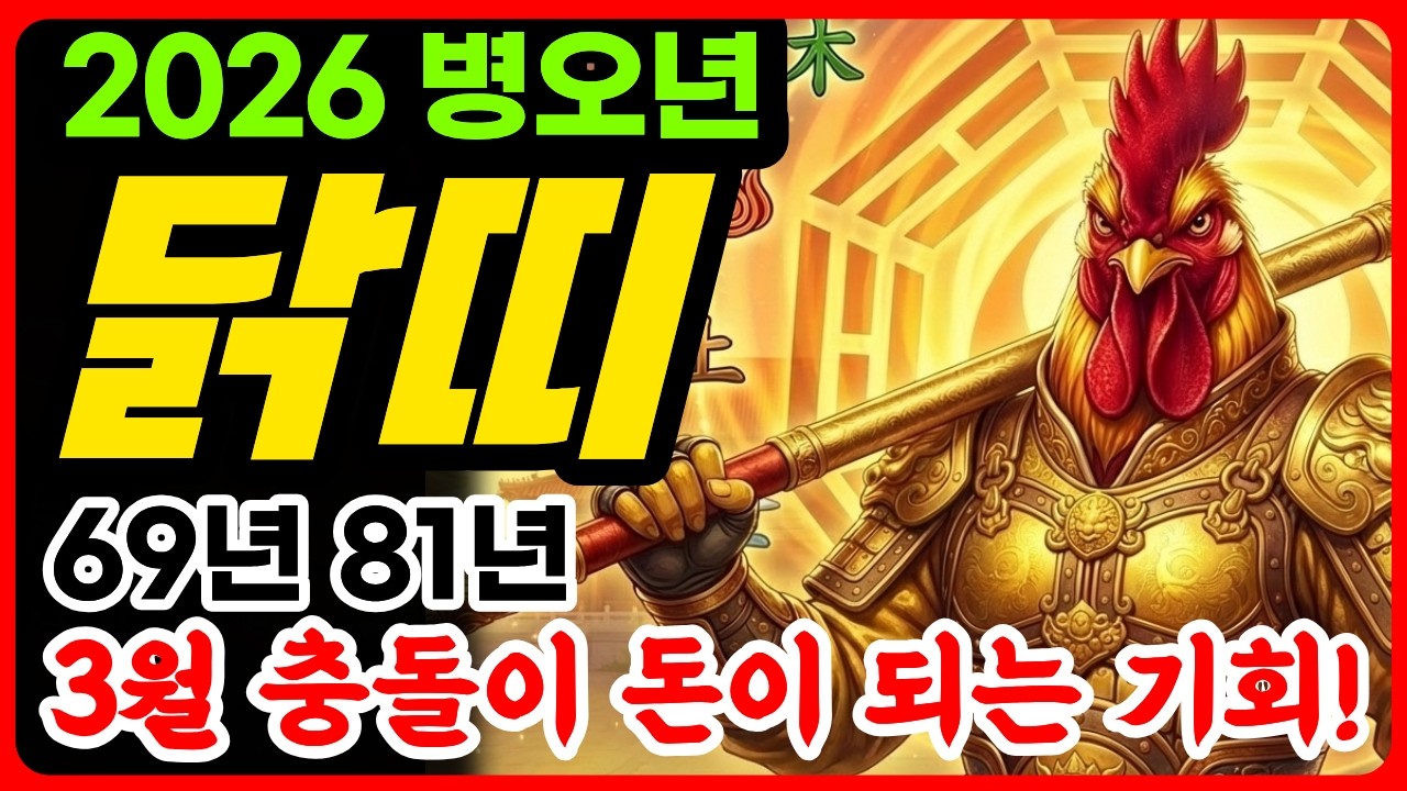 닭띠 3월 운세 | 69년생 81년생 