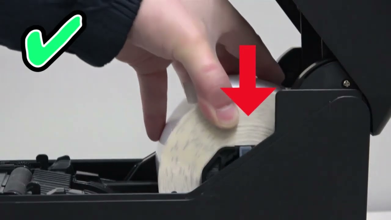 SATO CT4-LX Compact Desktop Printer - How to install label roll (Cutter)