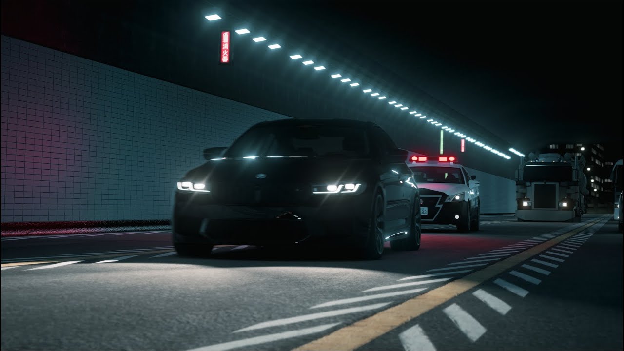 НЕЛЕГАЛЬНЫЙ ГОНЩИК VS ПОЛИЦИЯ ТОКИО: НОЧНОЙ ПОБЕГ ОТ ПОЛИЦИИ НА BMW M5 F90 | ASSETTO CORSA | FILM
