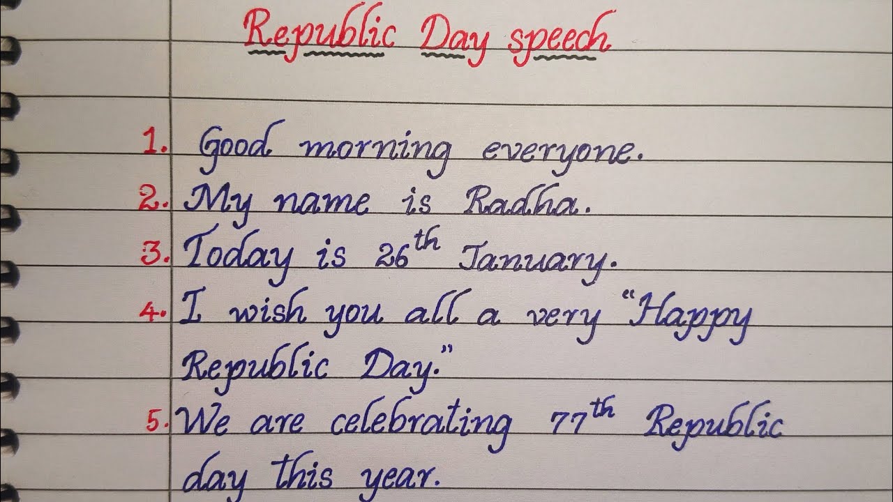Republic day speech in english #viralvideo #republicday #republicdayspeechinenglish 
