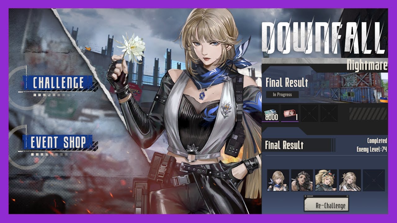 Mecharashi - Sylvie (Downfall) Event - Challenge 3 - Final Result Battle 1 - Nightmare (Lv74)