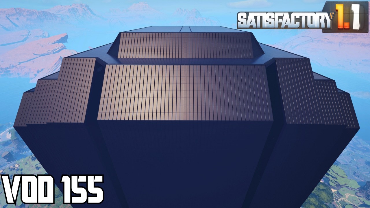 Completing The Exterior of Arasaka Tower | Satisfactory 1.1