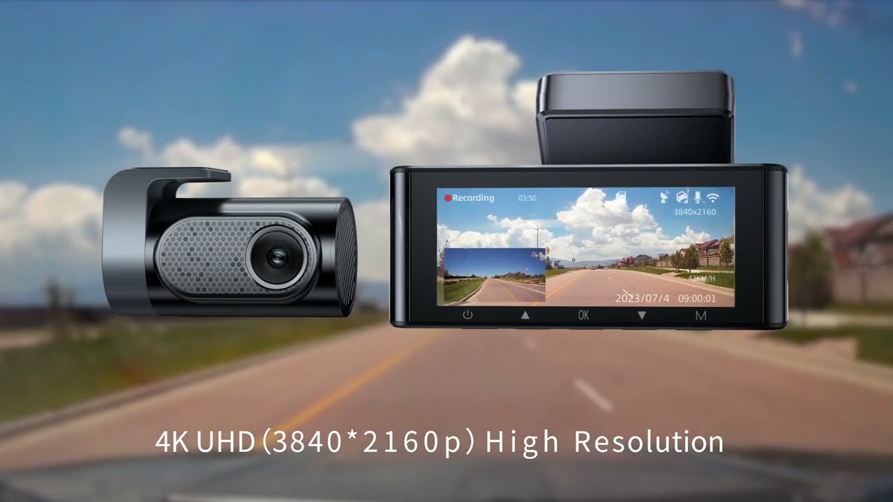 Upgraded AZDOME M550 Pro-2CH 4K Dual Dash Cam 5GHz WiFi GPS