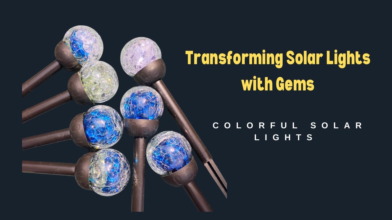 Glass Bead Solar Lights | Unique Handmade Garden Accent #diysolarlights #solarlightupgrade
