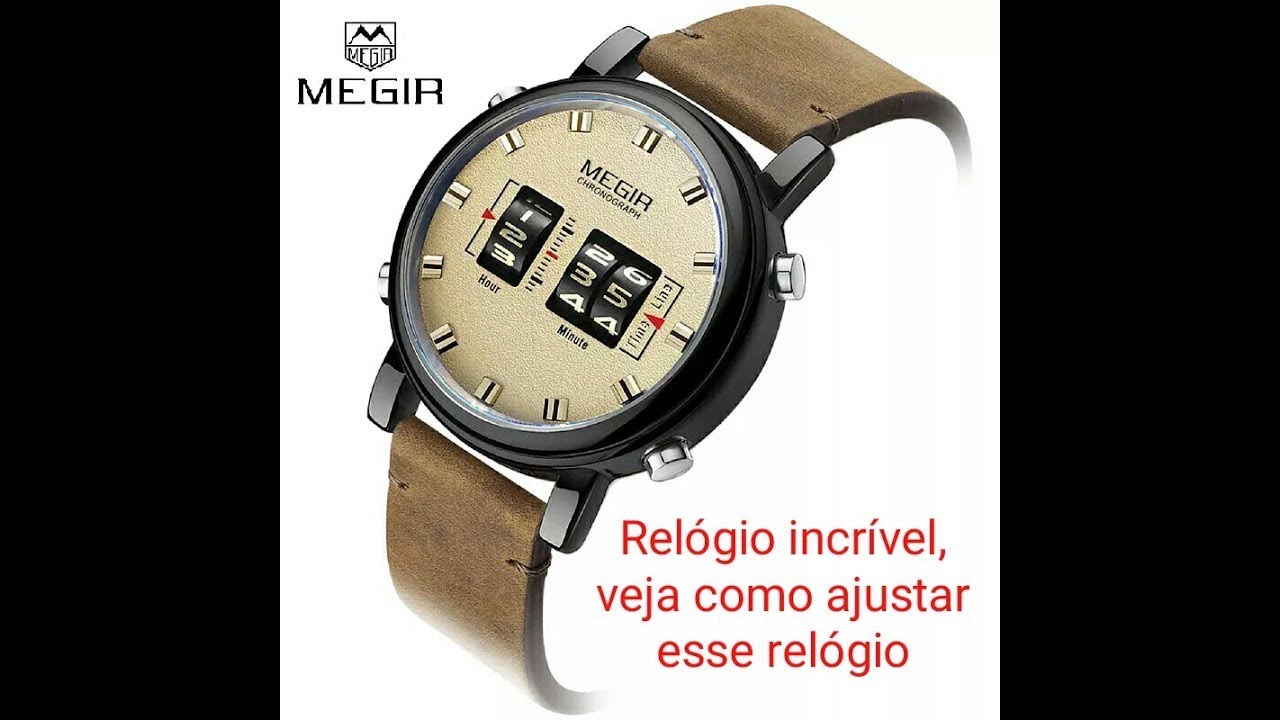 Relógio MEGIR, incrivel veja como ajustar e configurar .