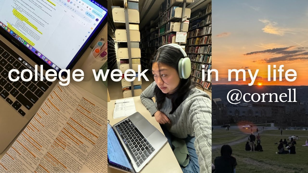 college week in my life at cornell university | midterms, korean cafe, study vlog, cornell sunsets