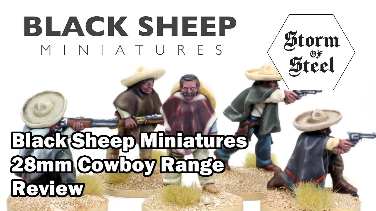 Black Sheep Miniatures 28mm Cowboy Range Review | Storm of Steel Wargaming