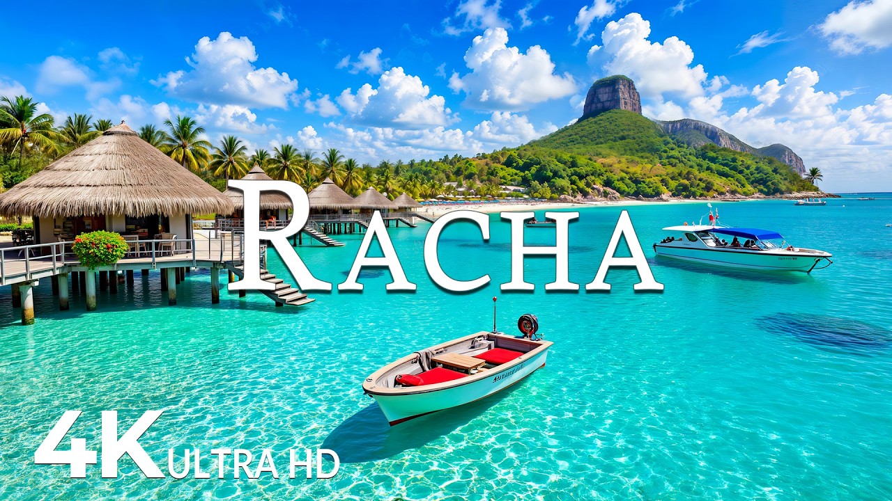 FLYING OVER RACHA (4K UHD) &ndash; Soothing Music Along With Beautiful Nature Video - 4K Video ULTRA HD