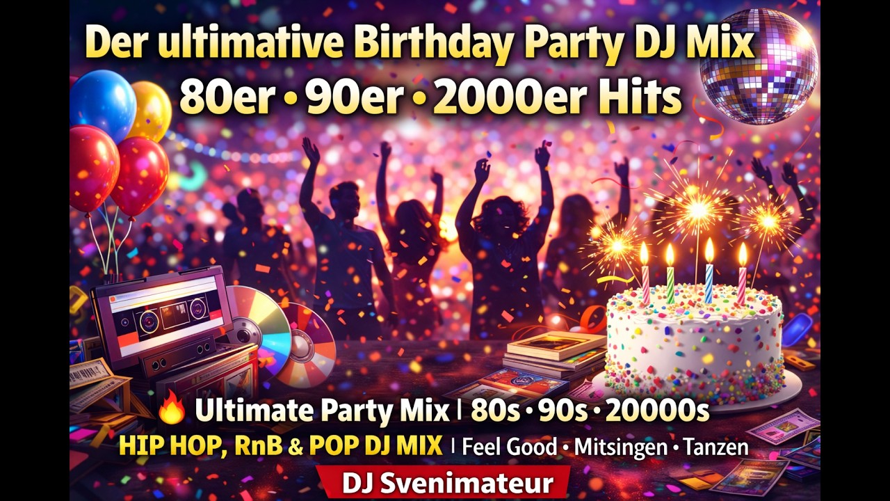 Der ultimative Birthday Party DJ Mix 80er • 90er • 2000er Hits Vol.  2