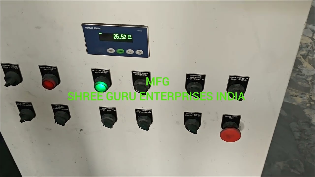 Auto Jumbo Bag Unloading Machine with 25Kg Bag Filling Machine 
