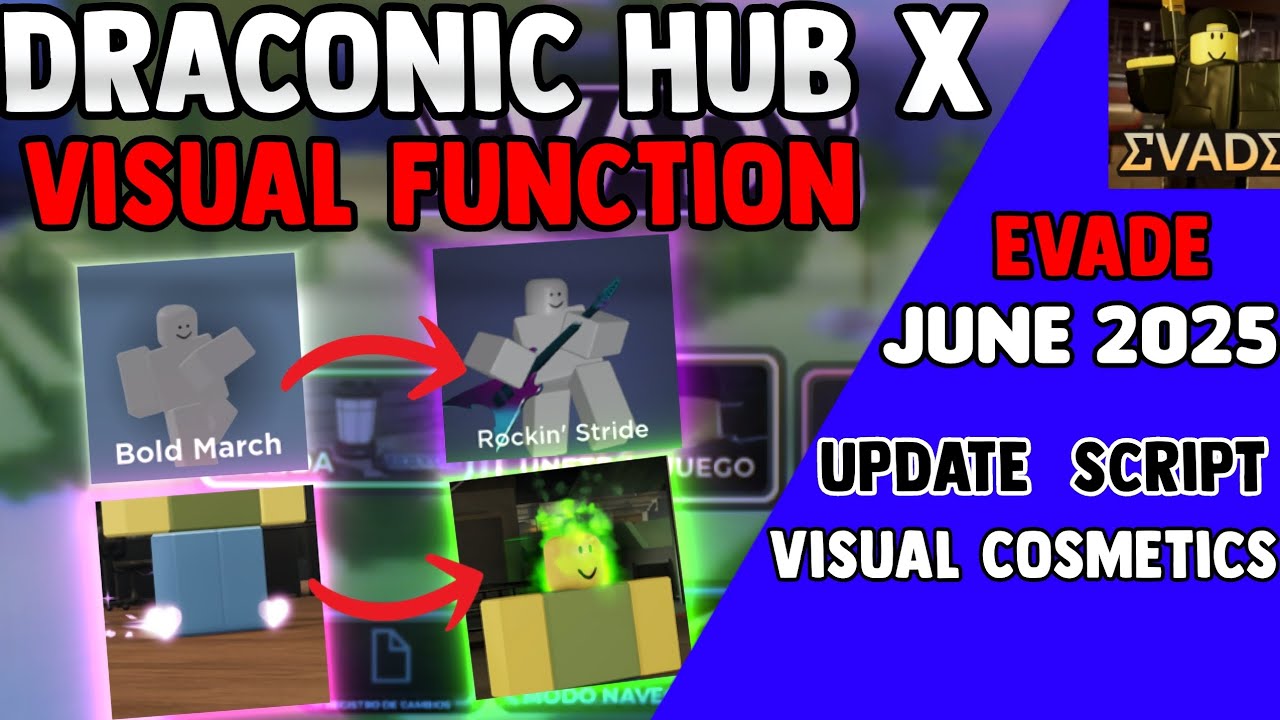 Visual Cosmetics | Draconic Hub X Update | AFK FARM, AUTO CARRY, INSTANT REVIVE, AND MORE