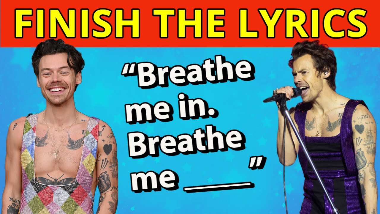 Finish The Lyrics - Harry Styles Edition 🎵 | Do you know Harry's Hit Songs? | Music Quiz