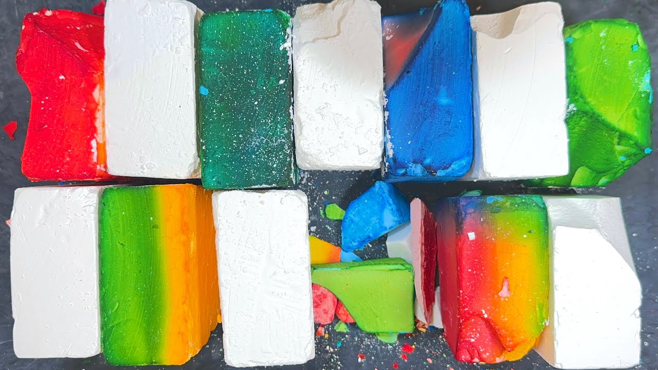 ASMR / Crunchy Dyed Gym Chalk Blocks