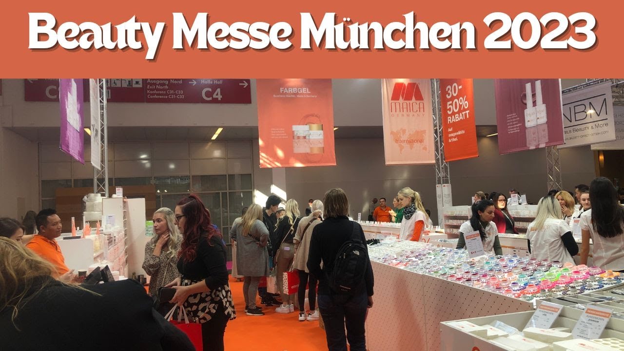Rundgang über die Beauty Messe München, Kosmetik, Nageldesign, Wimpernverlängerung uvm, Oktober 2023