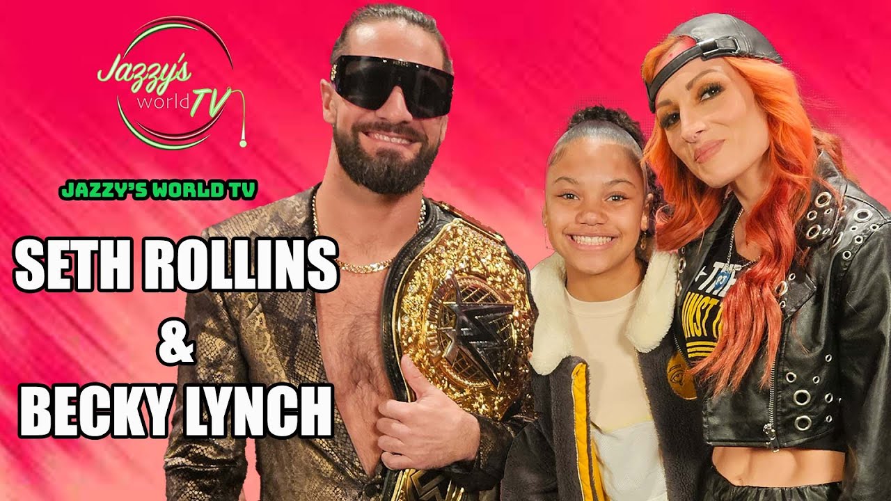 Seth Rollins & Becky Lynch talk about life as a WWE family, being huge NFL fans, & women in the WWE