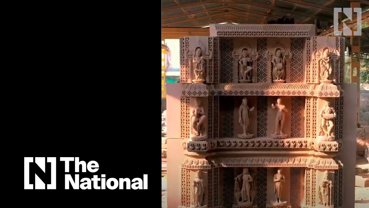 First glimpse on site as Abu Dhabi&rsquo;s first Hindu temple takes shape