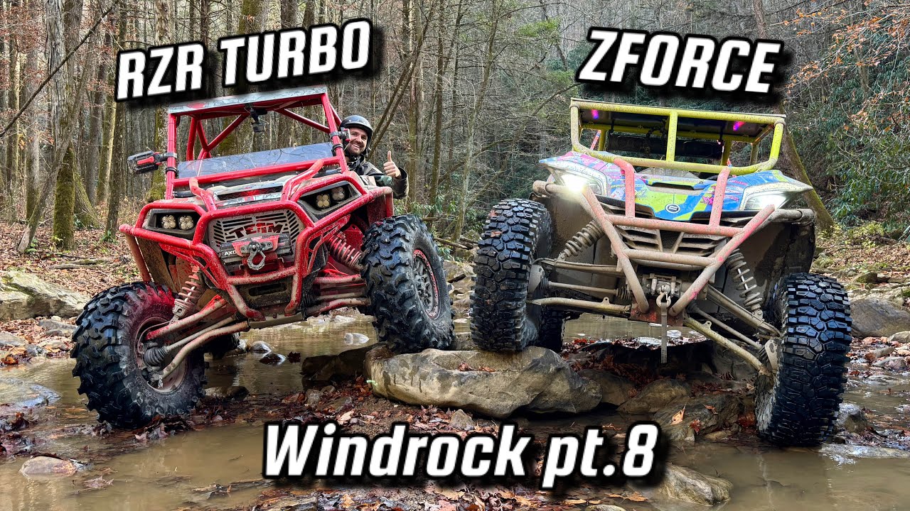 Polaris RZR Turbo против собранного CFMOTO ZFORCE на Windrock, часть 8 с @AdrenalineJunkieProd