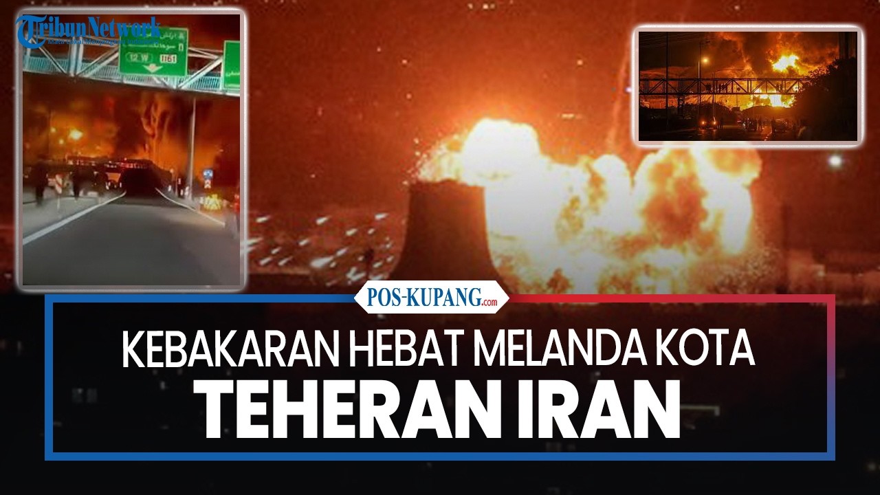 Kebakaran Hebat Melanda Kota Teheran Iran