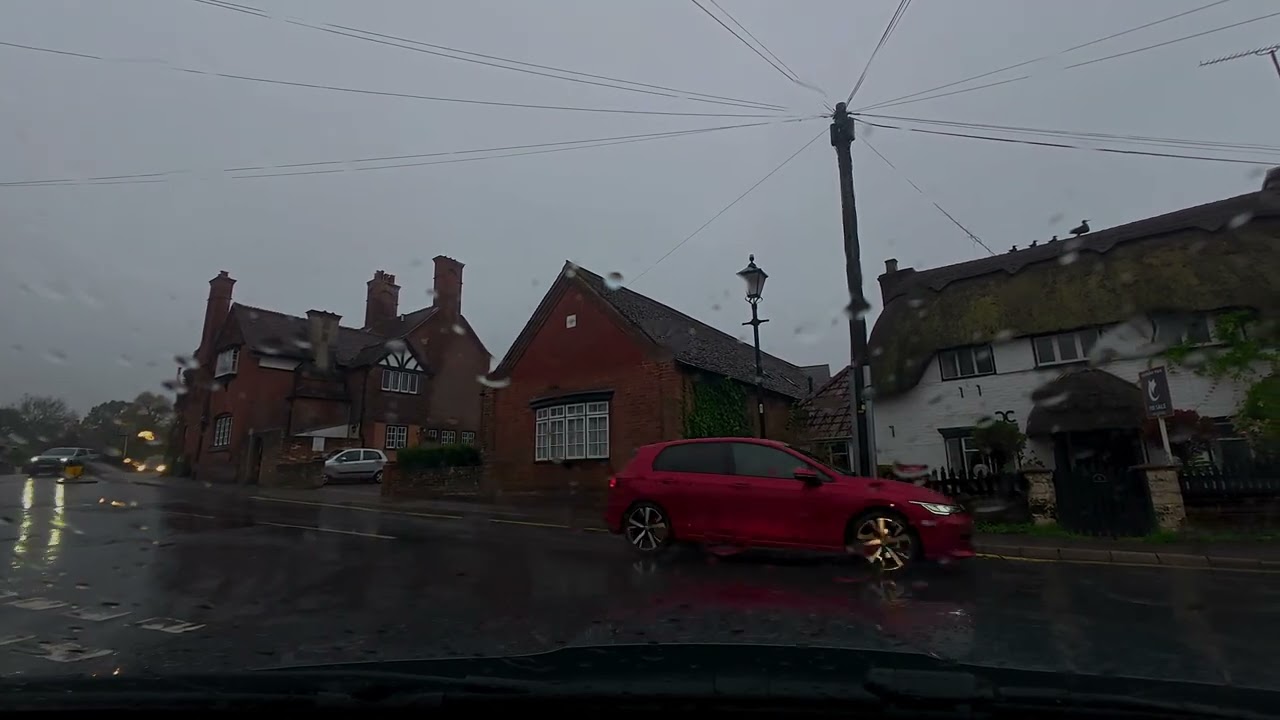 Rainy drive through New Forest