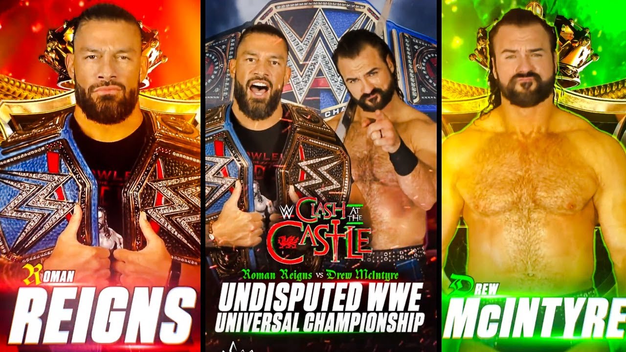 WWE 2K22 Roman Reigns Vs Drew McIntyre Clash At The Castle 2022 Gameplay