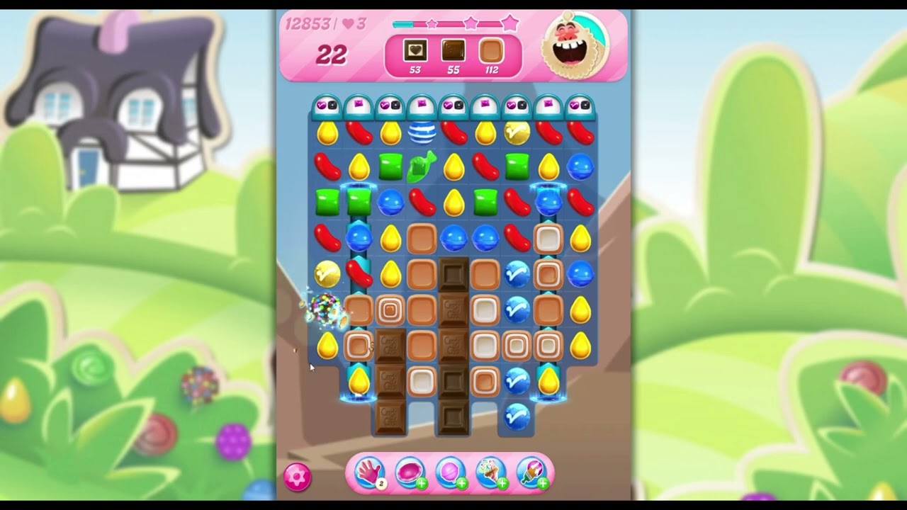 Candy Crush Saga level 12851 - 12853