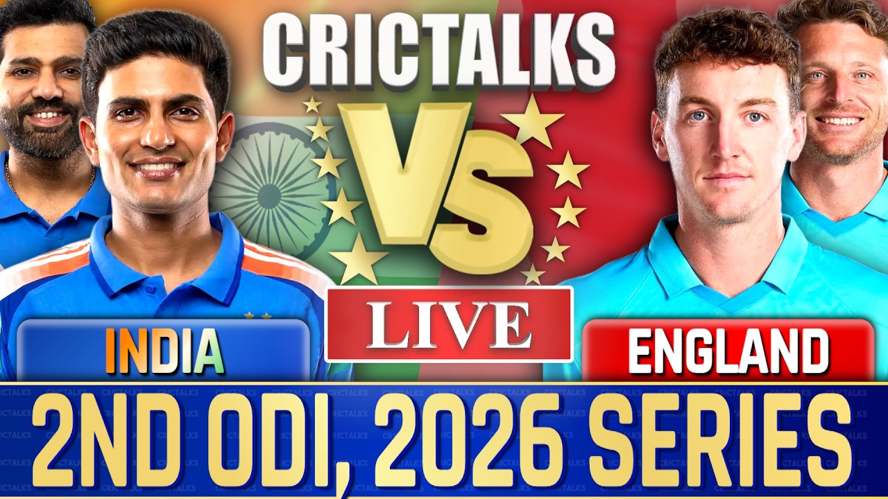 Live: India Vs England, 2nd ODI, 2026 Series | Live Match Today Score Commentary | CricTalks