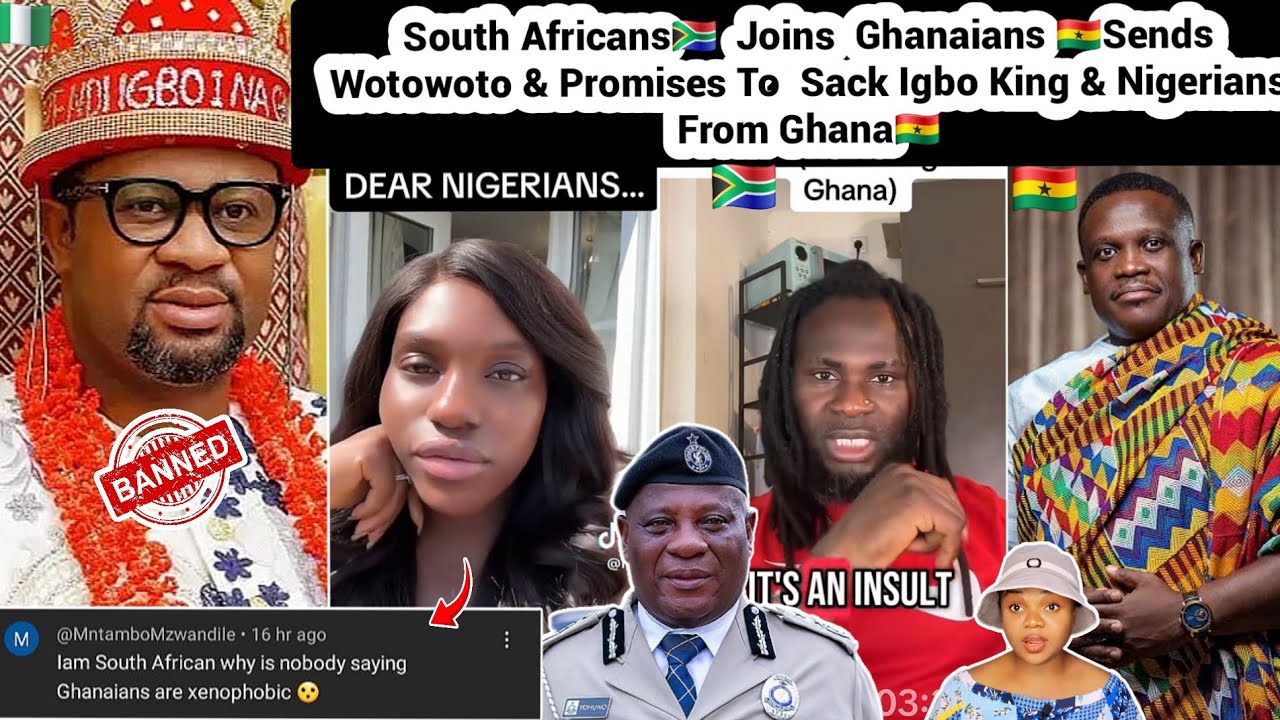 Southafricans🇿🇦 Joins Hands With Ghanaians🇬🇭To Sack Igbo King🇳🇬 & Nigerians From Ghana #ghana