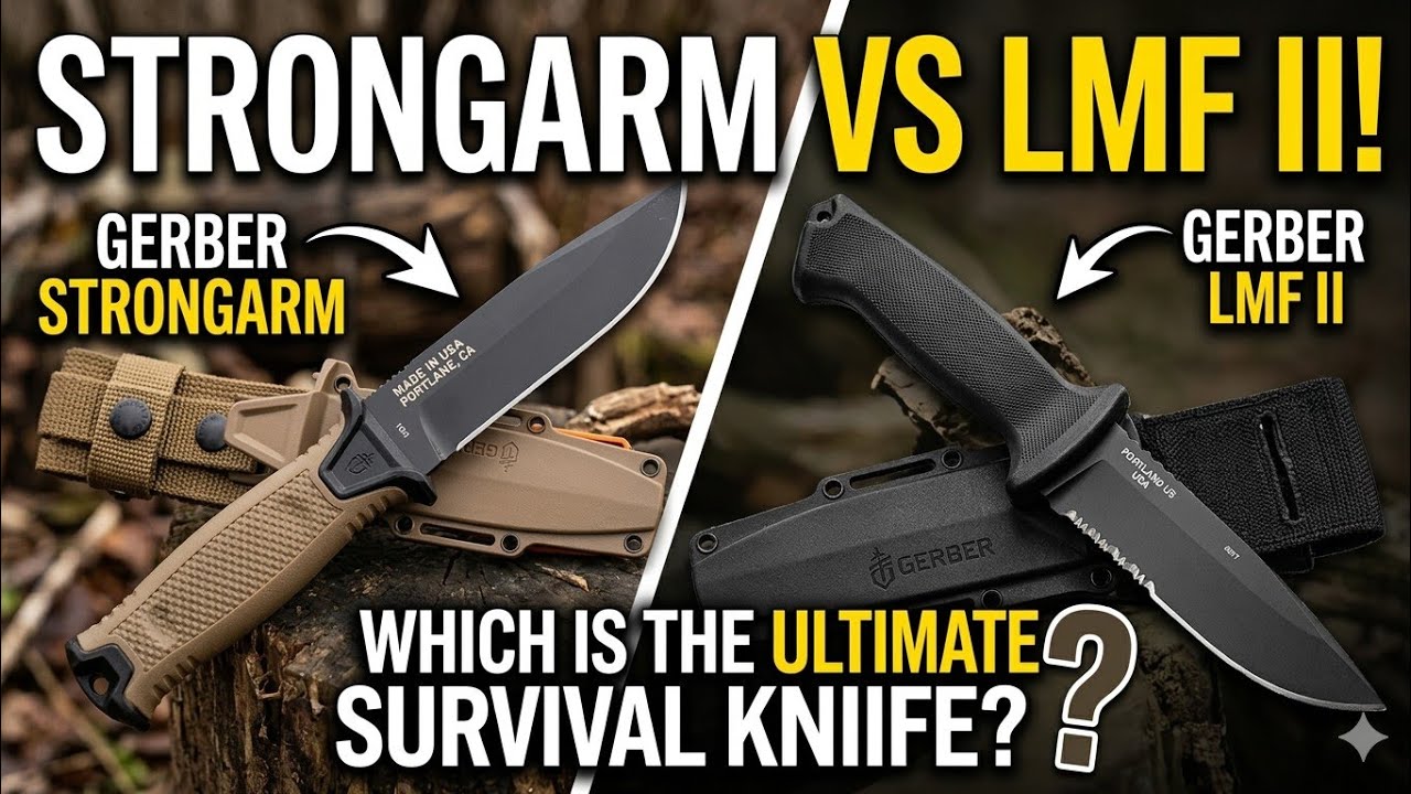 Gerber Strongarm Compared with Gerber LMF II - Super Popular Knives