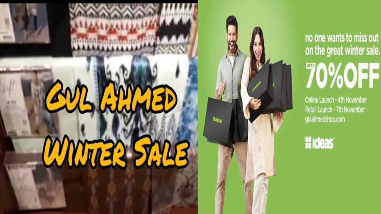 Gul Ahmed Winter  Sale Alert upto 70% off - Vlogs for all