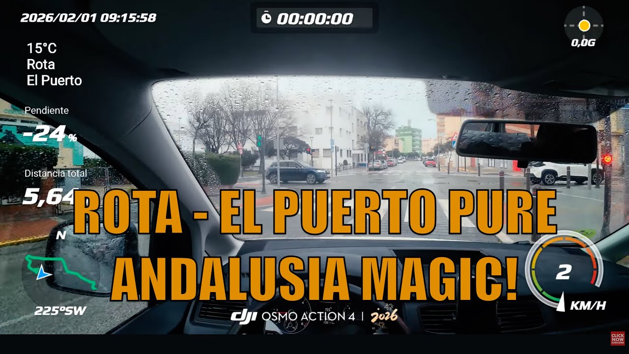 🚗📹  Rota El Puerto de Santa María 4K Drive Through | Cádiz Andalusia Spain Scenic Car Tour 2026