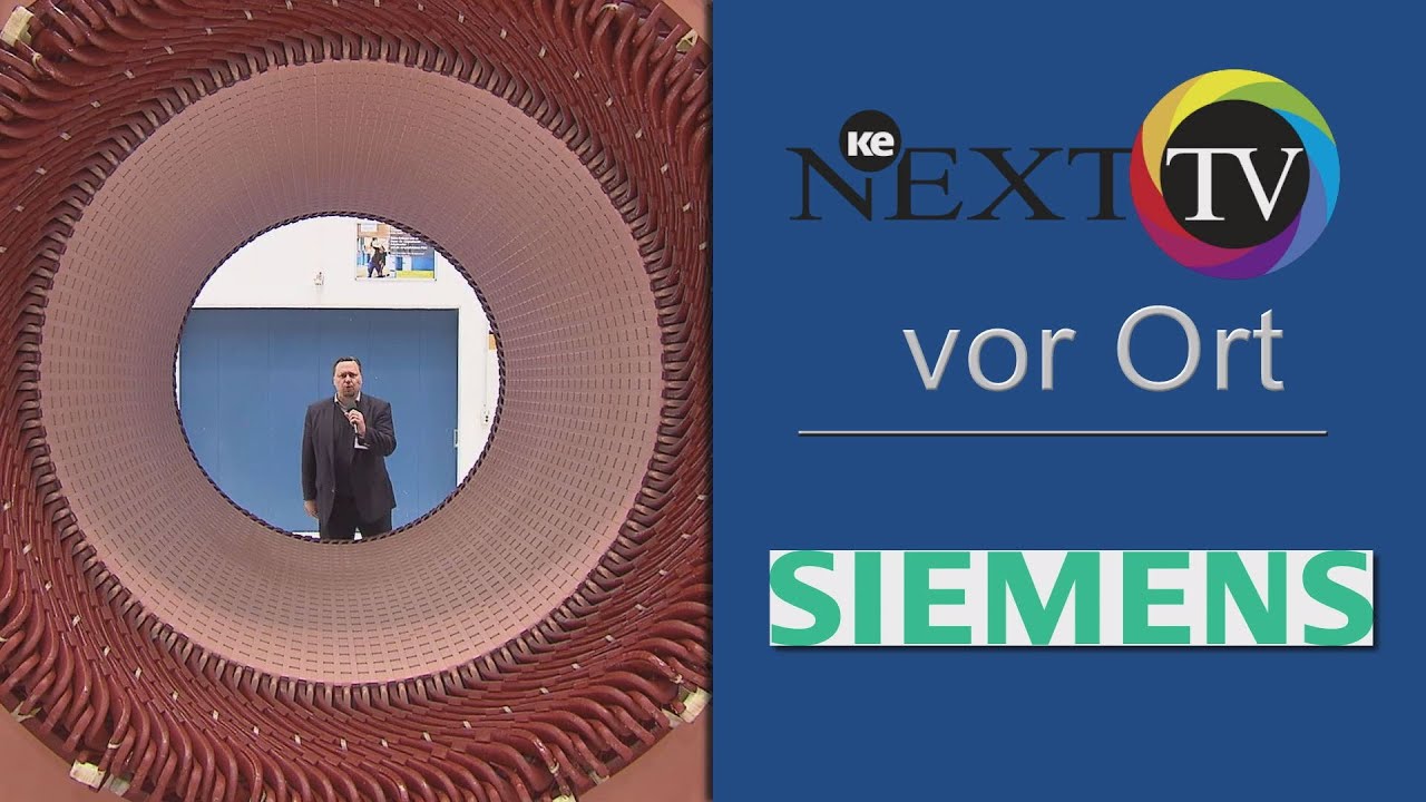 Magnetlager: ke NEXT TV besucht Siemens