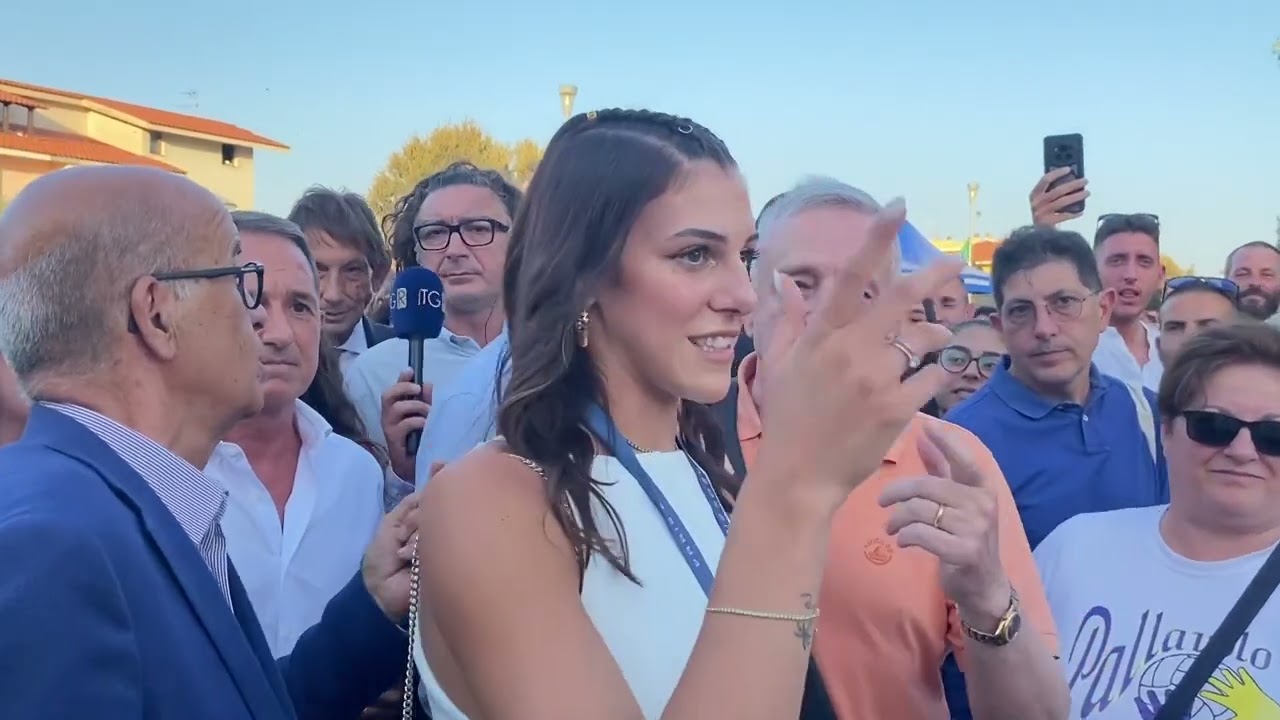 Narbolia. Grande festa per il rientro della Campionessa olimpica  di Volley Alessia Orro  14 08 24