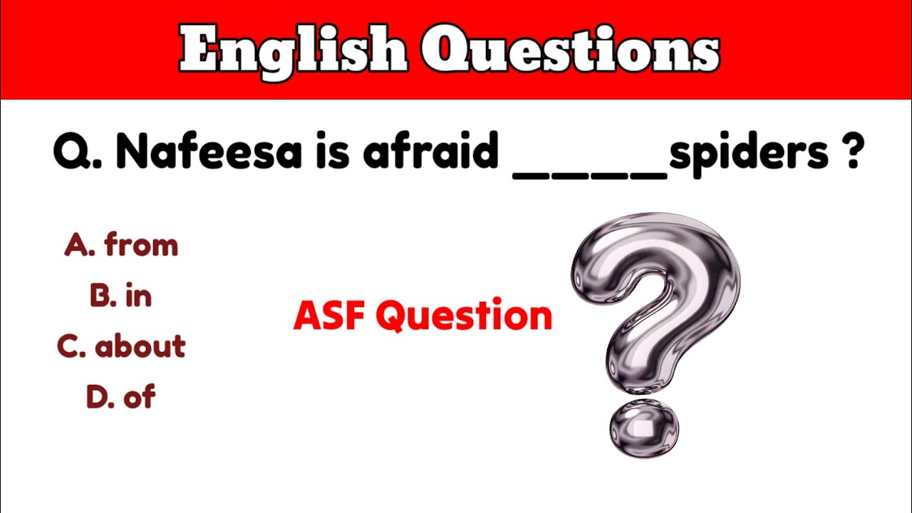 English Prepositions Questions | ASF Most Important Question 