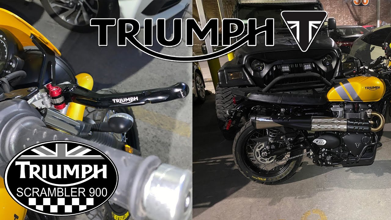 2024 Triumph Scrambler 900 | CNC Machined Front Levers + Vance & Hines Exhaust | UNBOXING & INSTALL