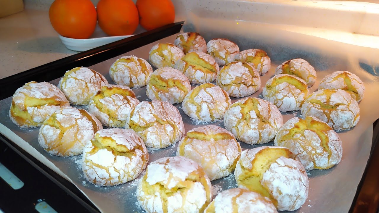 EFSANE PORTAKALLI ÇATLAK KURABİYE 🍪