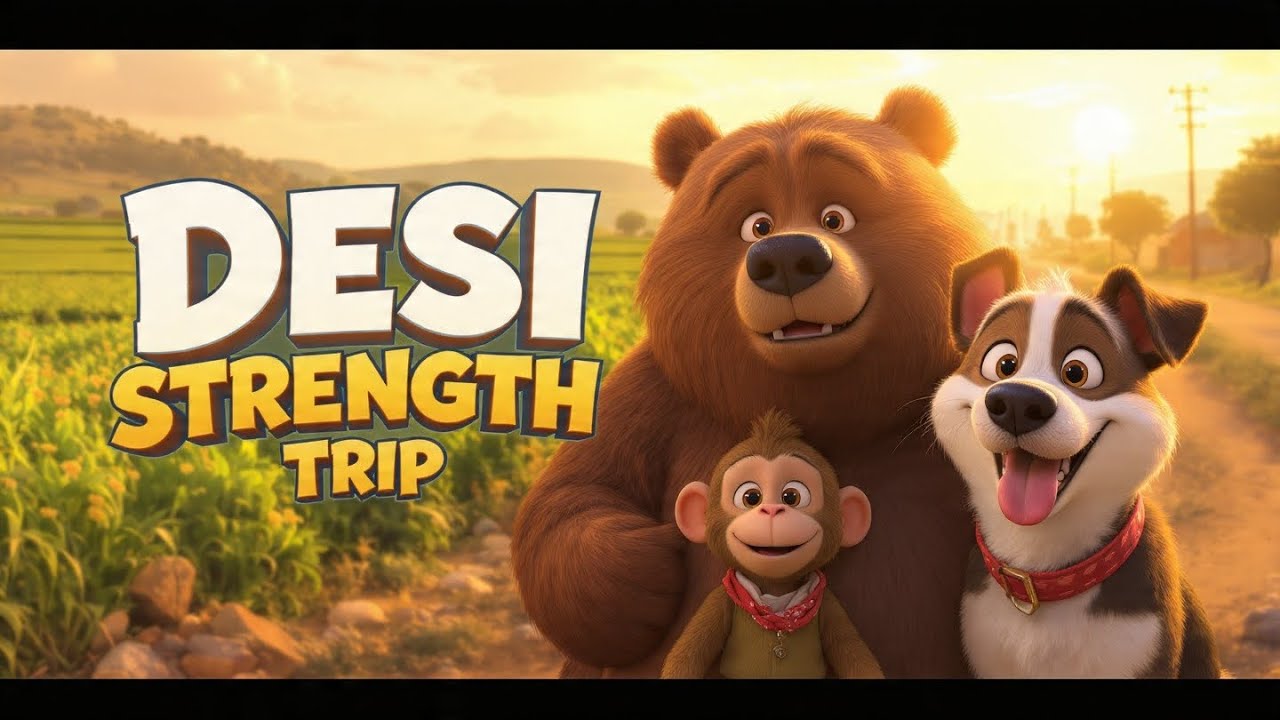 Funny Animal Trip to Haryana 🐾 | Culture, Food & Desi Fun | Kids Storytelling Travel