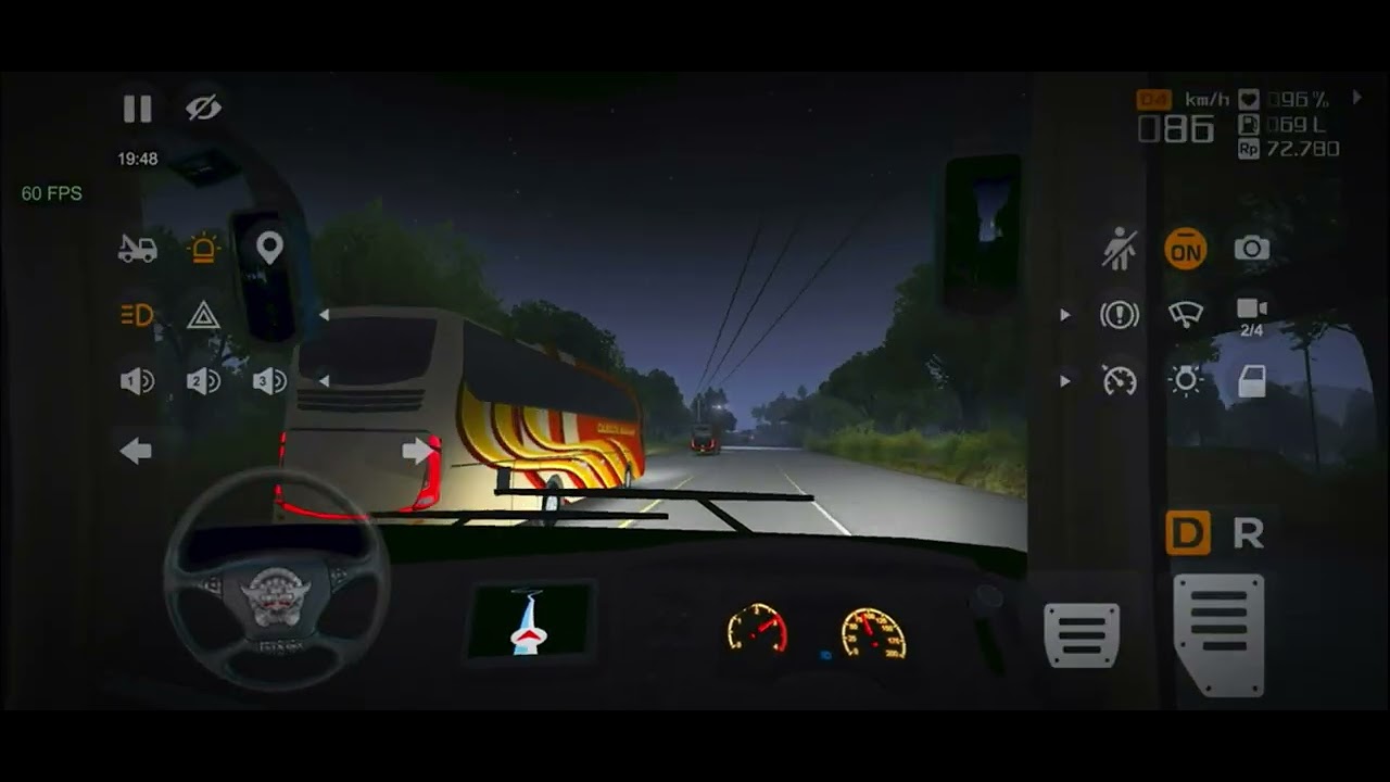 Narayangadh to Ktm In BUSSID | Bus simulator Indonesia |60 fps