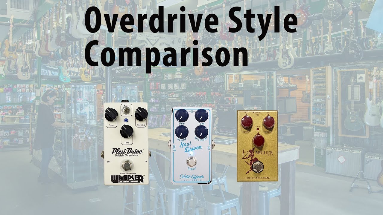 Overdrive Style Comparison: Klon style vs Tube Screamer style vs Plexi style