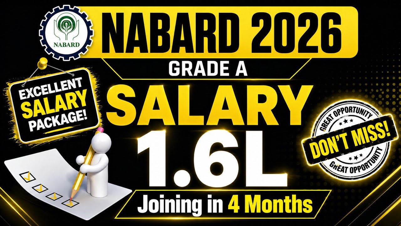🚨Nabard Grade A Notification 2026 😱 1.6L Salary | Eligibility- Exam Pattern Complete Details.Banking
