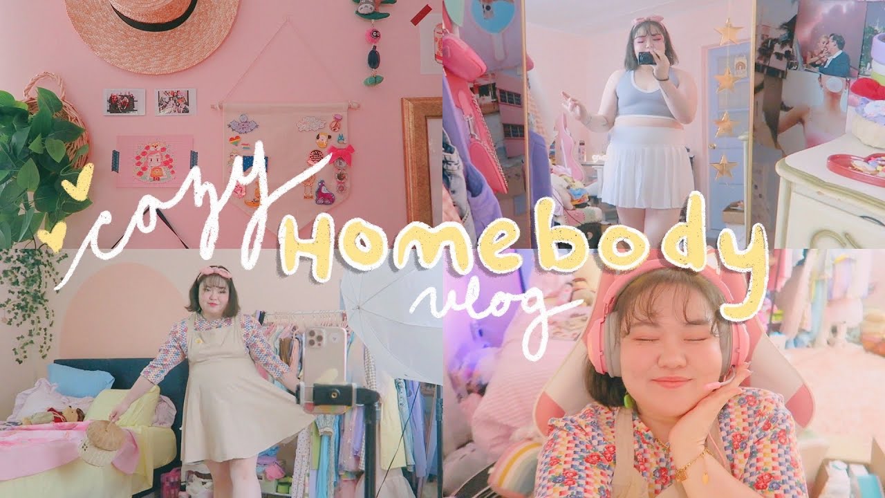 homebody vlog 🌷 freelancing, crafting & plus size haul